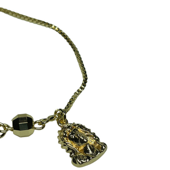 Devine Mercy Jesus Gold Plated Bracelet Adjustable NEW - Picture 3 of 3